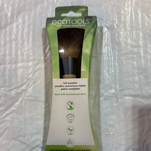EcoTools Powder Brush with Green Handle and Brown Bristles